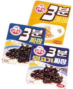 1981년 출시된 오뚜기 3분요리 제품. <오뚜기 제공>